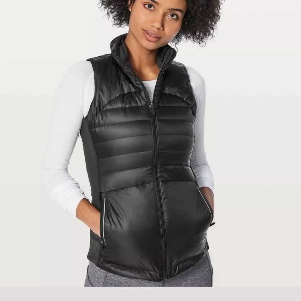 NWT Lululemon Down for a Run II Vest 4 Black 800 F